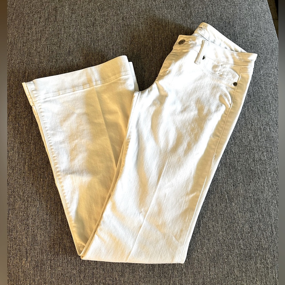 White bell bottom jeans